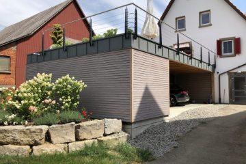 Terrasse Fassadenverkleidung Anbau